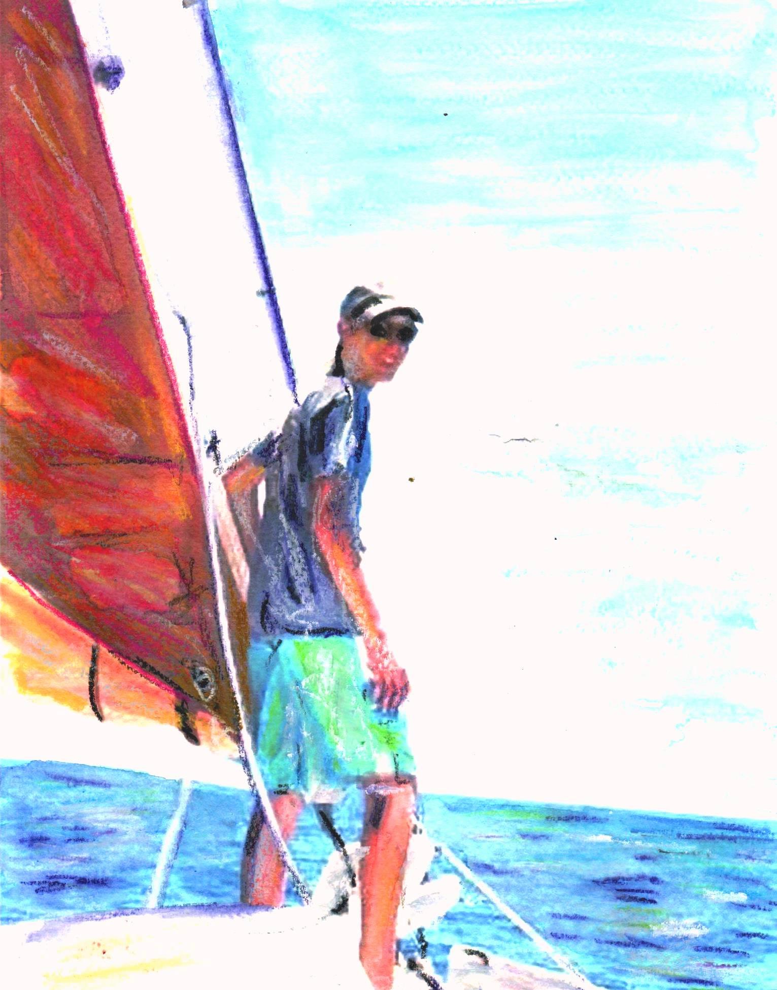 Brendan_sailing in Bermuda