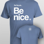 And Dog Said Be Nice - men steel blue
