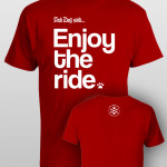 And Dog Said Enjoy the Ride - men red