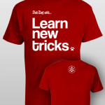 And Dog Said Learn New Tricks - men red