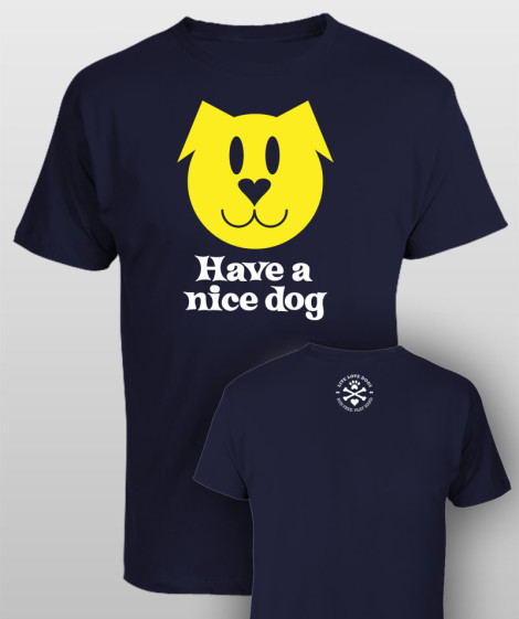 Have a nice dog t-shirt - navy blue