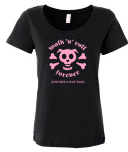 walk-n-roll forever - run free play hard women's t-shirt